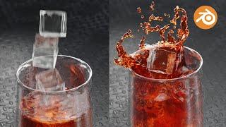 Ice Cube Splash Animation | Blender Tutorial