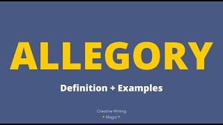 ALLEGORY - Definition + Examples 