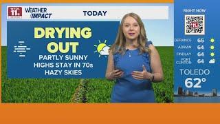 Sunny, hazy, dry Saturday; rain storms possible Sunday | WTOL 11 Weather