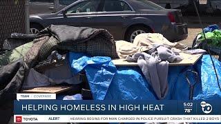 Helping homeless in high heat