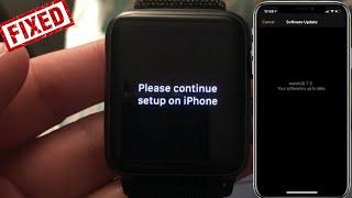 Apple Watch Stuck on Please Continue Setup on iPhone in iOS 14.7 & watchOS 7.5