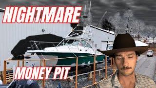 I WILL NEVER FINANCIALLY RECOVER FROM THIS | 2000 Pursuit 3400 BOAT RESTORATION | Major Hull Repair