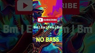 Bass Practice Backing Track (No Bass) | B Minor | Bm Em F#m Bm | 87bpm #bass #bassbackingtrack