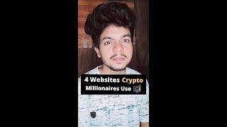 4 Websites Crypto Millionaires Use #crypto #cryptocurrency #cryptonews Cryptocurrency