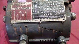 SHOP TIPS #223 Cutting a Thread on the Atlas/Craftsman 12" Lathe  tubalcain