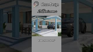 Small House Design | 2 Bedrooms | 80sqm