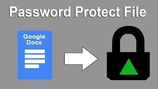 How to Make Password Protect Document and Link using Google Docs Drive