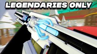 Can You Dominate In Aimblox Using Only LEGENDARY Weapons?