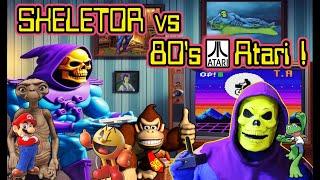 Skeletor Plays Pac-Man and other 80's Atari Games for the first time!