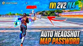 1V1,1V2, 1V4, NO BODY ONLY AUTO HEADSHOT MAP CODE | NEW PASSWORD | AUTO HEADSHOT HACK MAP  |RUSHKEY