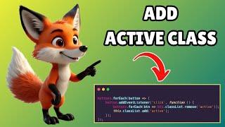 How to Add Active Class in Javascript