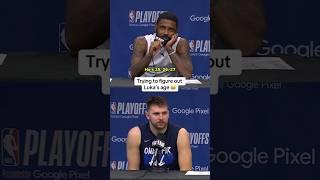 “The beard makes him look older” Kyrie on Luka 