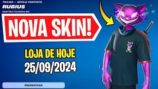  NOVA SKIN RUBIUS! Nova Loja de Hoje Fortnite [25 de Setembro 2024] Loja de Itens Fortnite