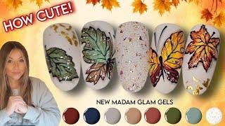  Leaf Butterfly Nail Art Design | Fall Autumnal Leaves Nails | Miss Jo's | Thanksgiving | Easy