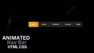 How To Make Animated Navigation Bar Using HTML And CSS ️ @mrcodebox33