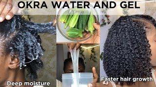 How To Make The Best Prepoo For Your Natural Hair || First Time Trying Okra water  *chaotic