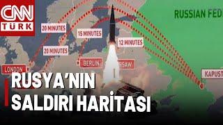 Rusya Vurabileceği Noktaları Paylaştı! "Oreşnik 20 Dakikada Paris'i Vurur"