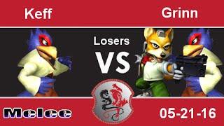 5-21-16 Game Lair - Keff (Falco) Vs. Grinn (Fox, Falco) - Losers