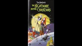 Opening to Tim Burton's The Nightmare Before Christmas UK VHS (1995)