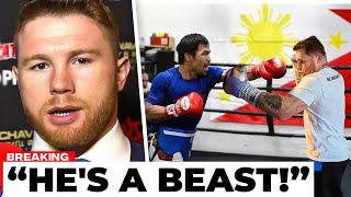 Canelo Alvarez FIRST WORDS After Training With Manny Pacquiao