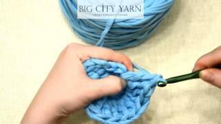 Трикотажные нитки Big City Yarn. Цвет голубой.