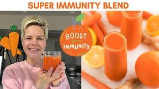 Carrot Juice Recipe with Orange & Ginger // IMMUNE-BOOSTING