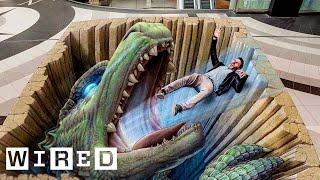 How This Chalk Artist Creates Illusions on Pavement | Obsessed | WIRED