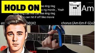 Justin Bieber - Hold On Guitar Cover | Tutorial | Chords, Tabs & Lyrics | normanALipetero