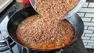 Is this how you cook Buckwheat? Delicious Lunch or Dinner! Pilaf from Buckwheat