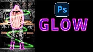 Neon Glow Effect - Photoshop Tutorial | Glowing Effect | Photoshop cc Tutorial