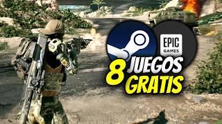 ¡Steam y Epic Games te Sorprenden con 8 Juegos Gratis!