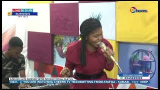 mighty hand of God at Cheers tv as ohemaa Becca ministers