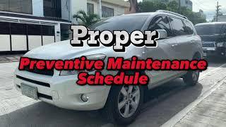 Proper PREVENTIVE MAINTENANCE SCHEDULE #DAWGstyle 