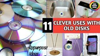 11 INCREDIBLE USE OF WASTE CD & DVDs | 11 Useful things you can make with old CDs | Reuse ideas