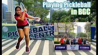 Playing Pickleball in BGC | Pickleball Central |Lucena City Pickleball Club | Gaby Zoleta