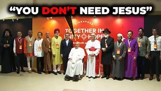 "ALL Religions Gift of God" Satan Enthroned at the Vatican (Pope Francis Singapore)