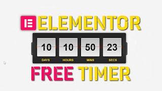 Elementor Countdown Timer Widget Free | Elementor Tips and Tricks