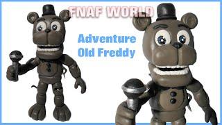 FNAF WORLD | Adventure Old/Withered Freddy Polymer Clay Tutorial | Porcelana Fría  Plastilina