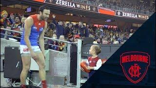 Jordan Lewis runs out for 300th