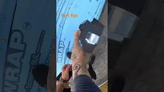 Gluing it down #roofing #roofer #florida #construction #work #job #pov #solo #diy