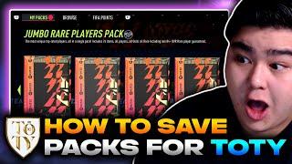 How to Build Up and Save Packs for Team of the Year