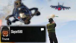 Jet Griefer Helps Me Destroy A Tryhard Who Picks On The Innocent (GTA Online)