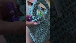 Nadin bag 🩵 Part 2 #crochet #crochetbag #crocheting