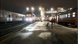 ПОЕЗД 7362 маршрутом ТЮМЕНЬ ТОБОЛЬСК. ЭП2ДМ ЭЛЕКТРИЧКА.