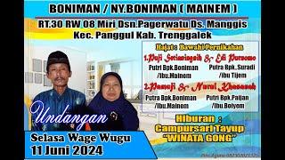 LIVE WINATA GONG Dirumah Bpk.BONIMAN  Dsn.Pagerwatu Ds.Manggis Panggul