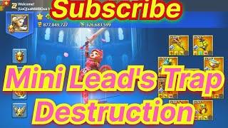 Mini Lead Burns Tons of Solo Traps in Chaos Arena! lords mobile