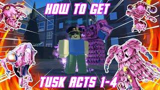 HOW TO GET TUSKS ACT 1-4 | JJBA Crusader's Heaven