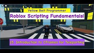 0015 Roblox Scripting Fundamentals - Introduction to the CFrame for Teleporting a Player