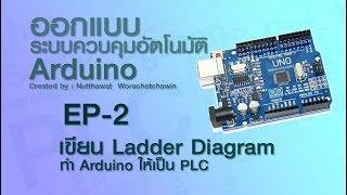 ออกแบบ ระบบควบคุมอัตโนมัติ Arduino EP2: เขียน Ladder Diagram ทำ Arduino ให้เป็น PLC