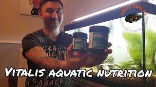 Vitalis aquatic nutrition. Fish food I highly recommend.